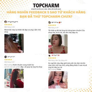 [CAO CẤP] Thuốc nhuộm tóc NÂU HẠT DẺ không tẩy tóc, tặng kèm gói dưỡng và bộ dụng cụ tại nhà TOPCHARM-CHAMIS