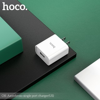 Cốc sạc Hoco C81 max 2.1A (Trắng)