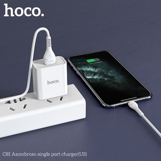 Cốc sạc Hoco C81 max 2.1A (Trắng)
