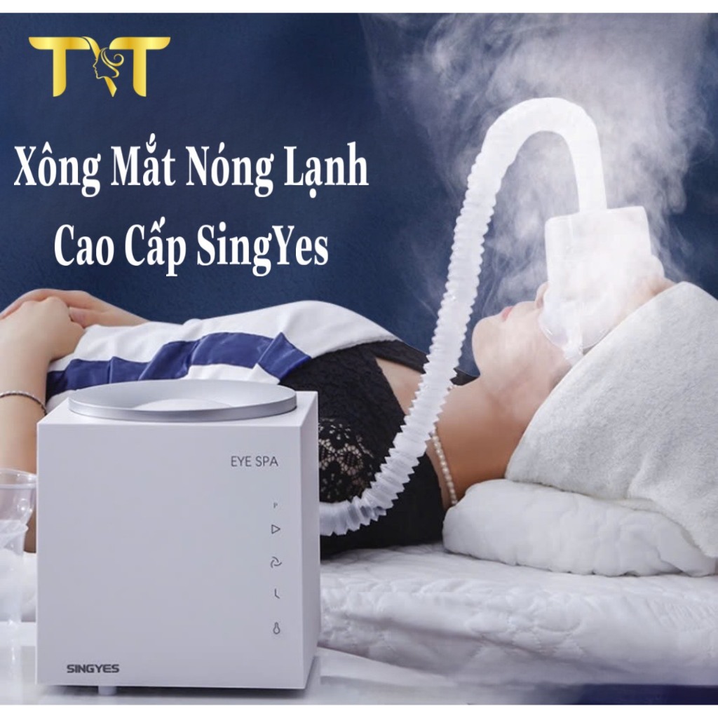 Máy Xông Mắt Singeyes Nóng Lạnh, Thư Giãn Mắt, Hỗ Trợ Giảm Mỏi Mắt, Khô Mắt, Chăm Sóc Vùng Mắt