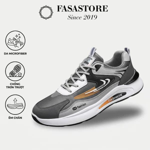 Giày Thể Thao Nam FASASTORE Sneaker Nam Đế Cao 4cm, Chống Trơn, Thích Hợp Đi Bộ, Đi Làm, Đi Chơi