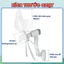 Quạt Trần Treo Tường 8 Cánh Chống Ồn – Gió Mạnh – Tiết Kiệm Điện 8W – Xoay Điều Chỉnh Linh Hoạt 220V/50Hz Kèm Móc Dính