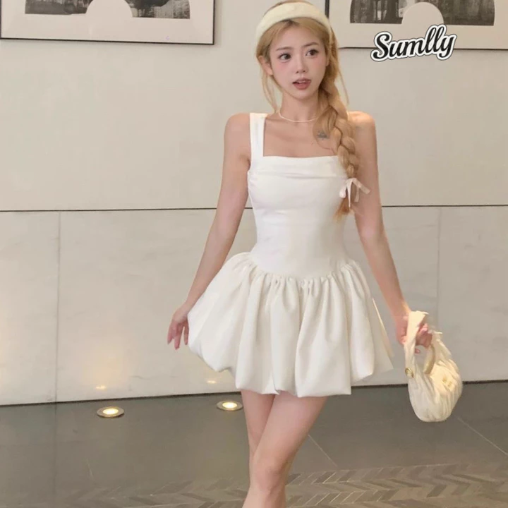 Váy chữ A xòe thanh lịch và thời trang - Váy ôm sát kiểu Hàn Quốc - Váy hè - Váy slip ngắn