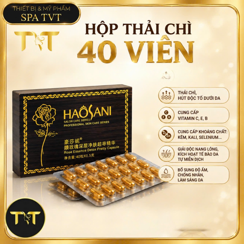 Viên Thải Chì Cao Cấp Haosani 40 Viên, Dùng Cho Máy Thải Chì Radium RU,Hỗ Trợ Làm Sạch& Chăm Sóc Da