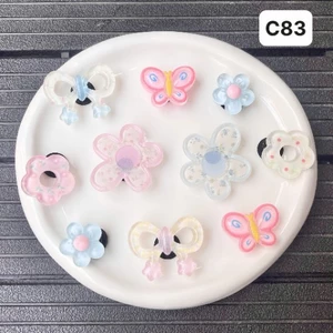 Charm, Sticker 3D hoạt hình dễ thương phụ kiện gắn