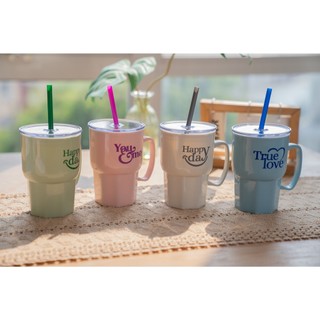 Ly giữ nhiệt True Love có quai 550ml Tân Lập Thành Sản phẩm chất lượng nhà nhà thịnh vượng, nhựa PP