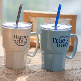 Ly giữ nhiệt True Love có quai 550ml Tân Lập Thành Sản phẩm chất lượng nhà nhà thịnh vượng, nhựa PP