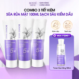 Combo 3 Tiết Kiệm Sữa Rửa Mặt Chiết Suất Quả Bồ Hòn, Làm Sạch Bụi Bẩn, Dịu Nhẹ Cho Da