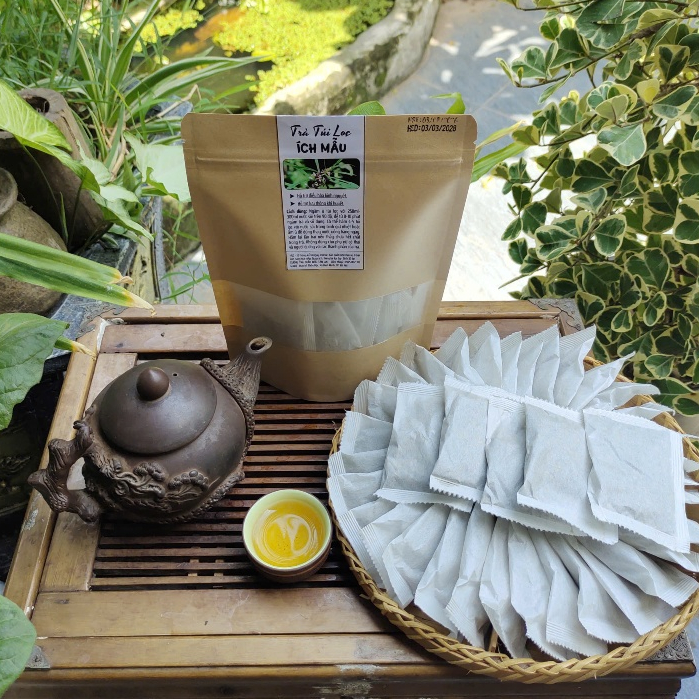 Trà Ích Mẫu Túi Lọc - Điều Hòa Kinh Nguyệt, Giảm Đau Bụng Kinh - Tâm An 30 Lọc