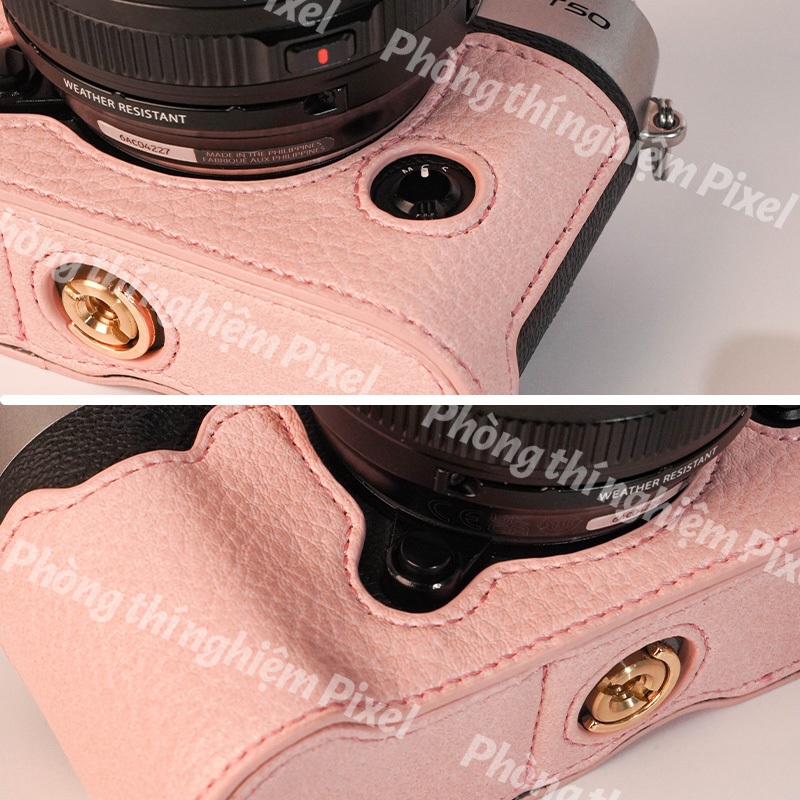 Canon R50 Túi đựng ốp máy ảnh bằng da PU cho Canon R50 R100 Fuji XT20 XT10 XT30 X100VI XT5 Sony A6400 A6300 A6000 A6100