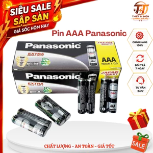 Pin AAA, pin đũa Panasonic vỉ 4 viên chính hãng cho điều khiển tivi điều hòa đồ chơi