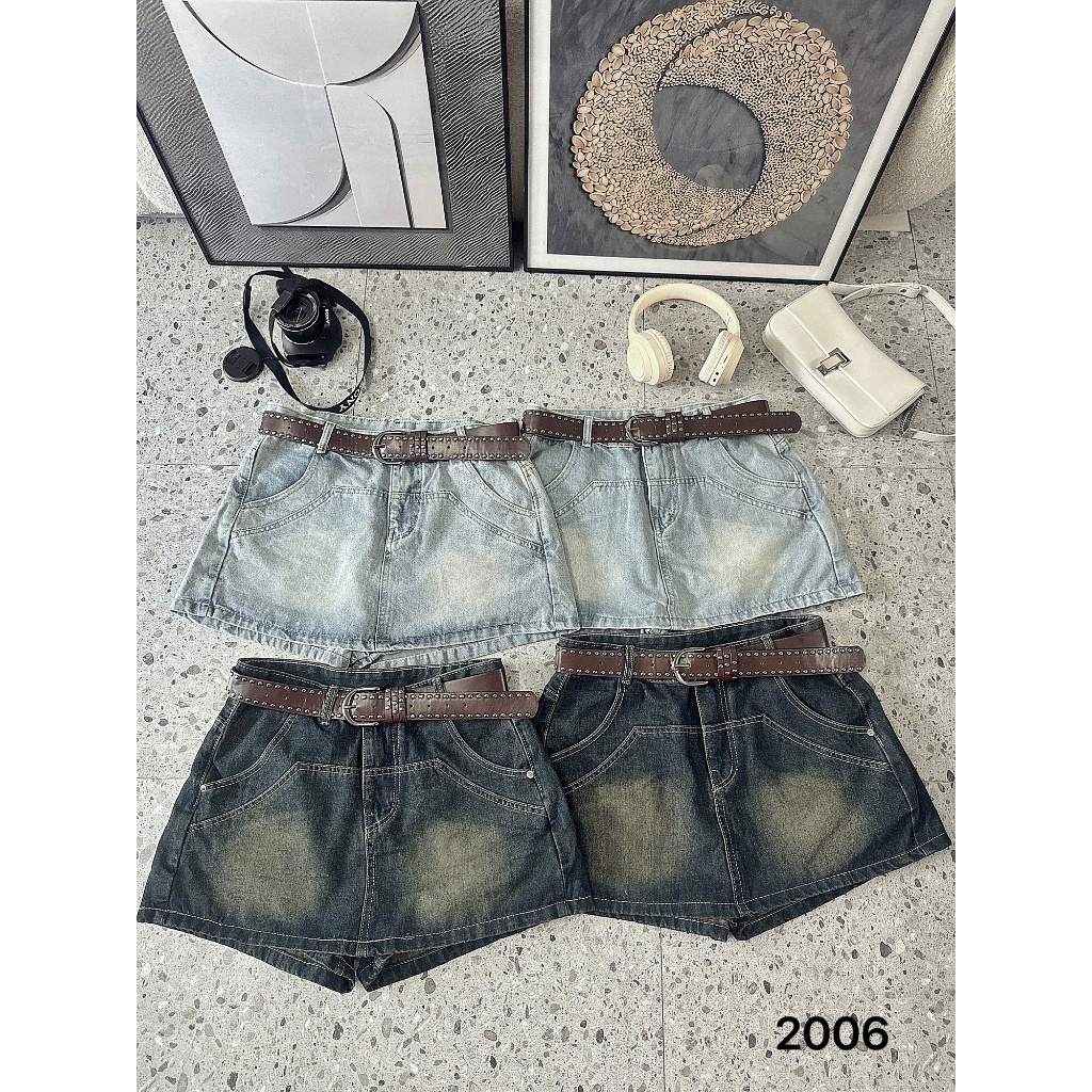 Chân Váy Jean Bigsize Nữ 40-90kg Dáng Ngắn, Quần Sooc Giả Váy Bigsize Form Chữ A Đi Chơi MS2006