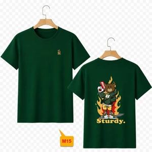 ÁO THUN UNISEX "STURDY BEAR" HYPEBEAST IN LƯNG – THIẾT KẾ THỜI TRANG THEO GU RIÊNG CỦA BẠN!