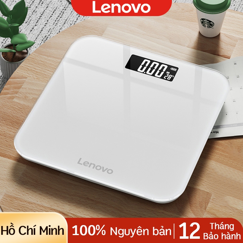 Cân điện tử Lenovo Smart Scale 180kg màn hình LCD rõ nét kính cường lực cao cấp thiết kế gọn nhẹ - Bảo hành 12 tháng