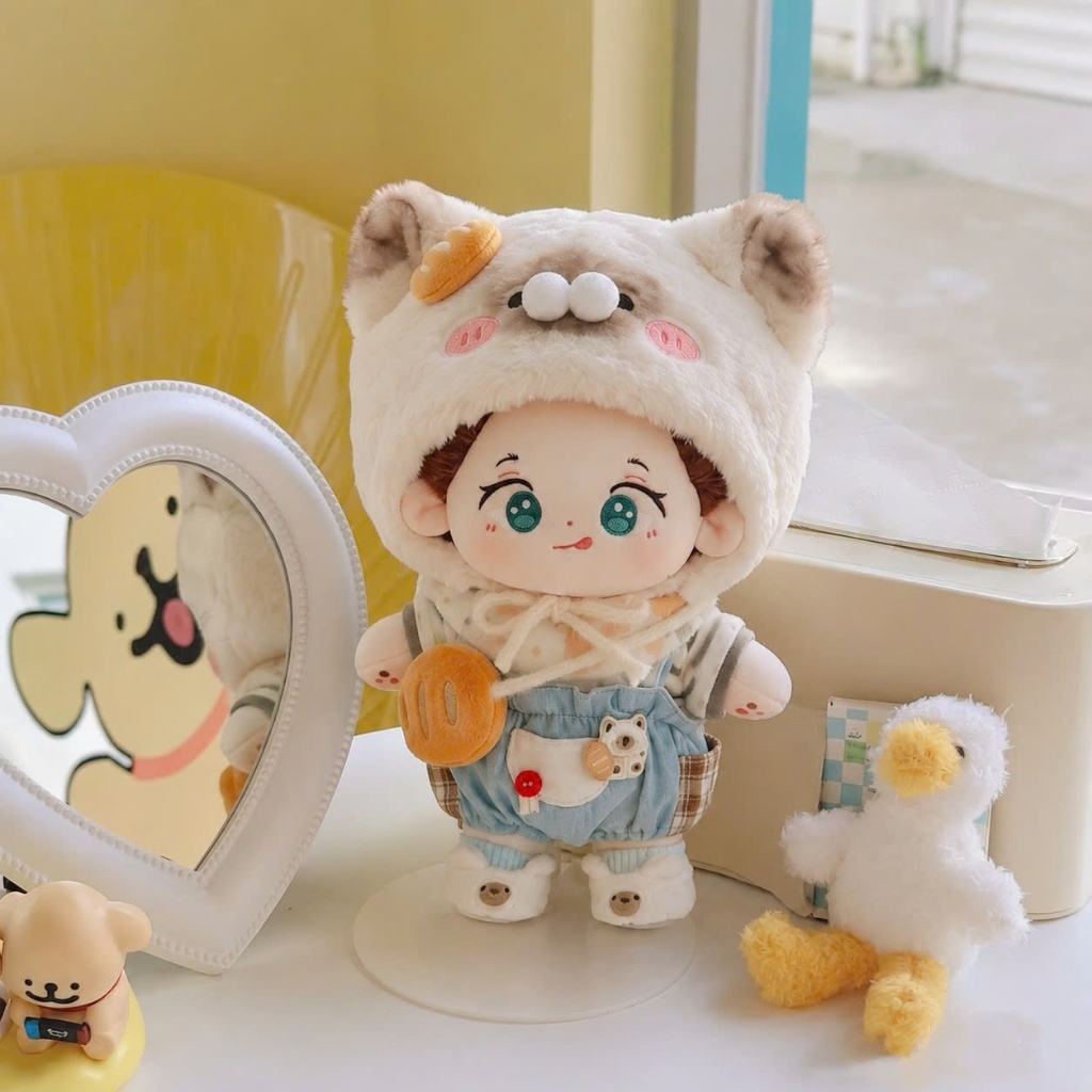 Gấu bông búp bê, outfit búp bê 20cm, đồ cho búp bê, quần áo đồ chơi búp bê cho trẻ em, trang phục búp bê bông