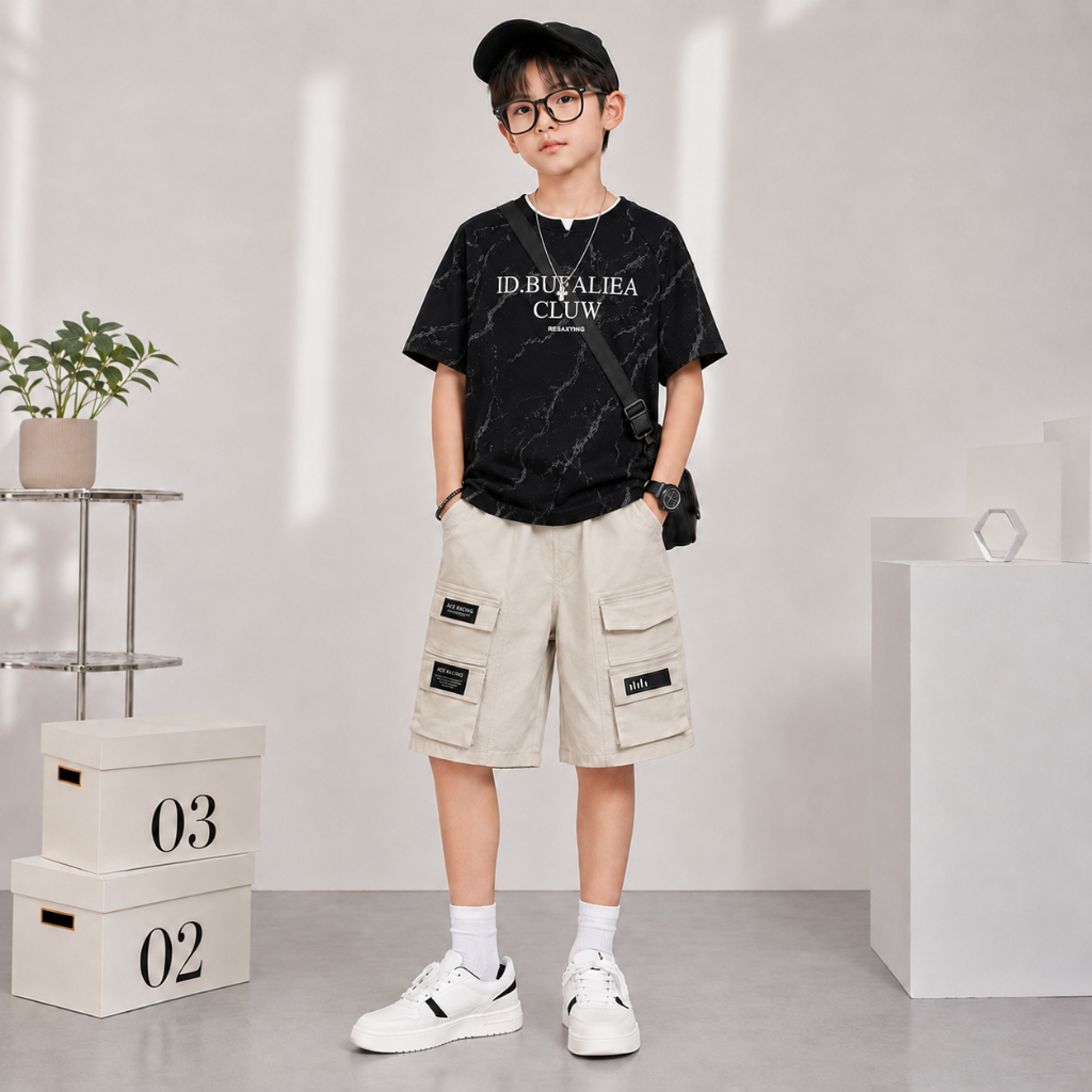 QUẦN KAKI NGỐ TÚI HỘP (FLYING) cho bé trai từ 17-60kg, chất Kaki dày dặn, túi hộp phong cách năng động