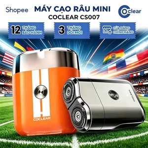 Máy cạo râu mini coclear CS007 thiết kế động cơ tốc độ cao, cạo khô và nước, pin sử dụng đến 2 tháng, bảo hành một năm