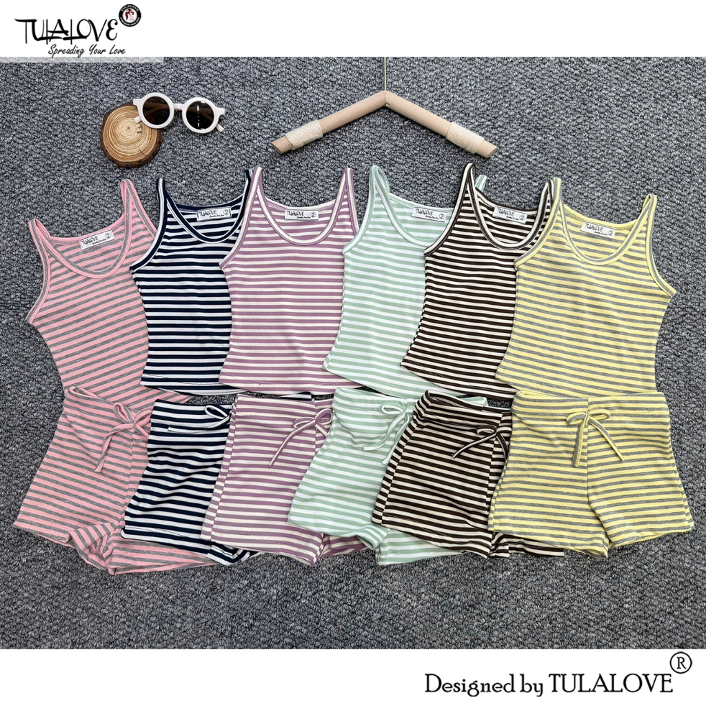 Đồ Bé Gái Áo 2 Dây Và Quần Đùi Nơ Dễ Thương Vải Zip Kẻ Thời Trang Trẻ Em Mặc Đi Chơi Đi Biển