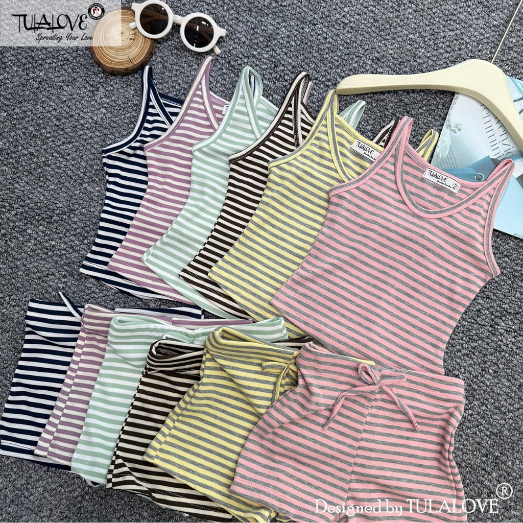 Đồ Bé Gái Áo 2 Dây Và Quần Đùi Nơ Dễ Thương Vải Zip Kẻ Thời Trang Trẻ Em Mặc Đi Chơi Đi Biển