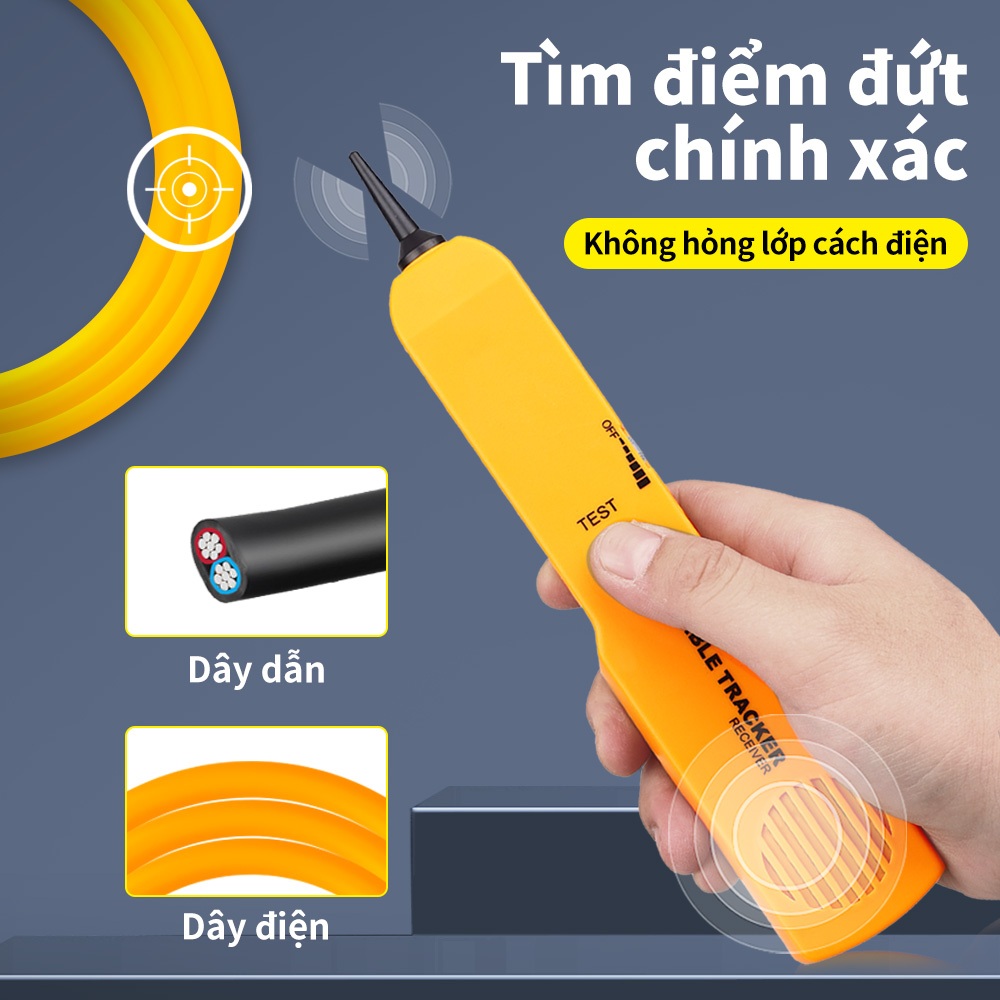 Máy Dò Dây Cáp Mạng Cable Tracker Máy Tìm Dây Đa Năng Kiểm Tra Dây Điện Dây Điện Thoại