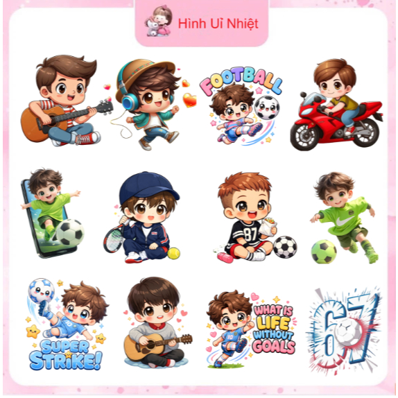 [HỎA TỐC]Hình in nhệt quần áo,nhiều mẫu nhiều size,ủi tại nhà bằng bàn là bàn ủi