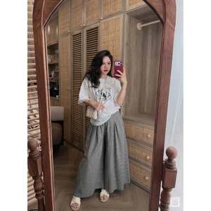 Quần suông ống rộng kim anh bùi