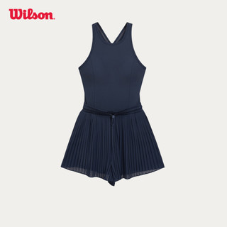 Wilson Women Pleated Mesh Romper Classic Navy Váy Liền Thể Thao Nữ WE00090U001001