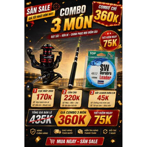 bộ câu cá đầy đủ phụ kiện