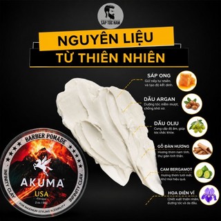 Sáp Vuốt Tóc AKUMA Infinity Clay 116g - Giữ Nếp Cực Mạnh, Tạo Phồng Tự Nhiên