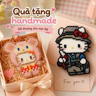 【Combo Đầy Đủ Cho Bé】Bộ hạt xếp hình 2.6mm DIY, 14.000 hạt Perler beads kèm bàn ủi và khuôn ghép