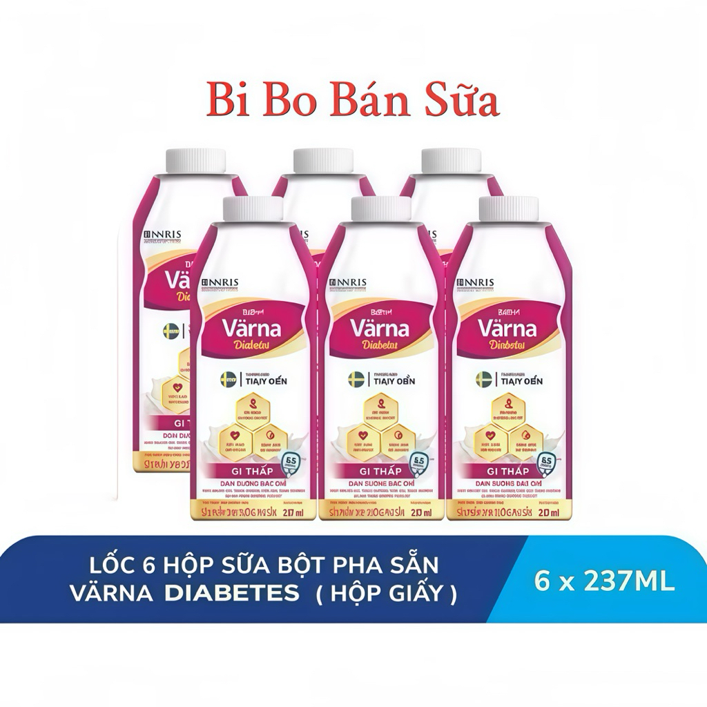 1 Lốc 6 Hộp Sữa Varna Diabetes - 237ml [Ổn Định Đường Huyết]