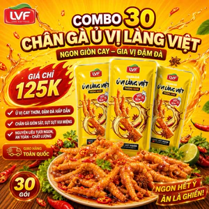 Combo 30 Chân Gà Ủ Vị Thượng Hạng 35g vàng