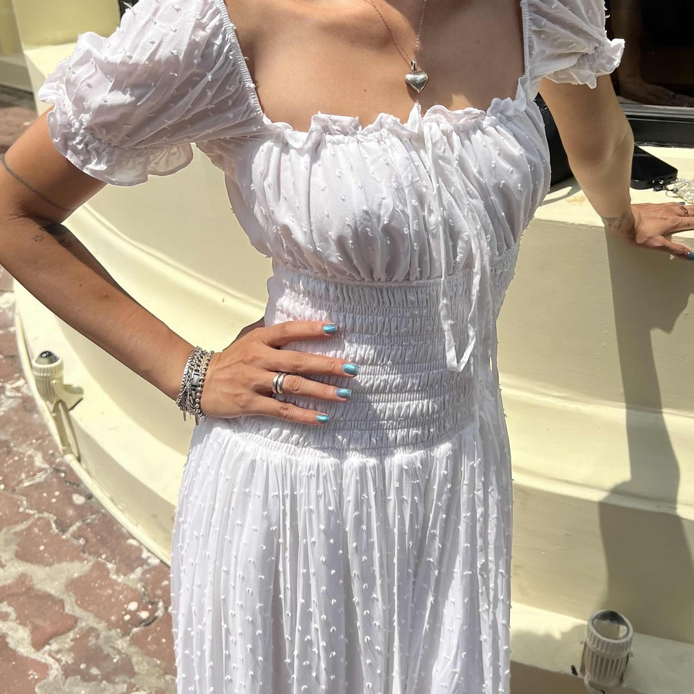 SUNDAY - NINA DRESS - Đầm Maxi Tay Bồng, Ôm Thân, Nữ Tính.