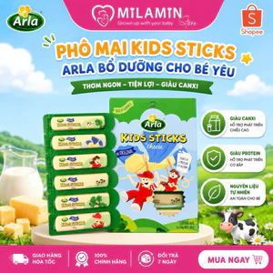 Phô Mai Que Arla Kids Sticks Cheese 18g x 6 Que | Bổ Sung Canxi Protein Cho Bé | Nhập Khẩu Châu Âu