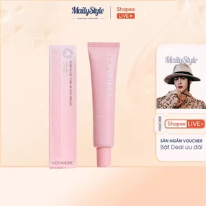 E876_ Combo (01 Tuýp Hồng) Q56 Kem chống nắng Veramore Pore Blur Tone Up Sun Cream +(01 Hộp) H46