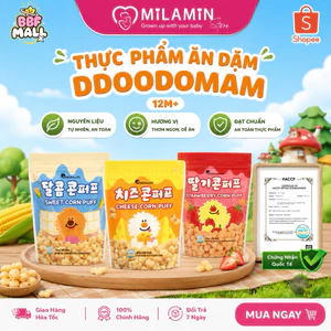 Bánh Ăn Dặm Bắp DDODDOMAM 25g Hàn Quốc , Bổ Sung Cho Bé 12+ Nhiều Vị, Thơm Ngon, Giàu Dinh Dưỡng