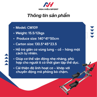 Máy Tập Bò Hỗ Trợ Vận Động – Giảm Áp Lực Cột Sống Giúp Giãn Cơ Và Thư Giãn Lưng - Chính hãng - Bảo hành 12 tháng