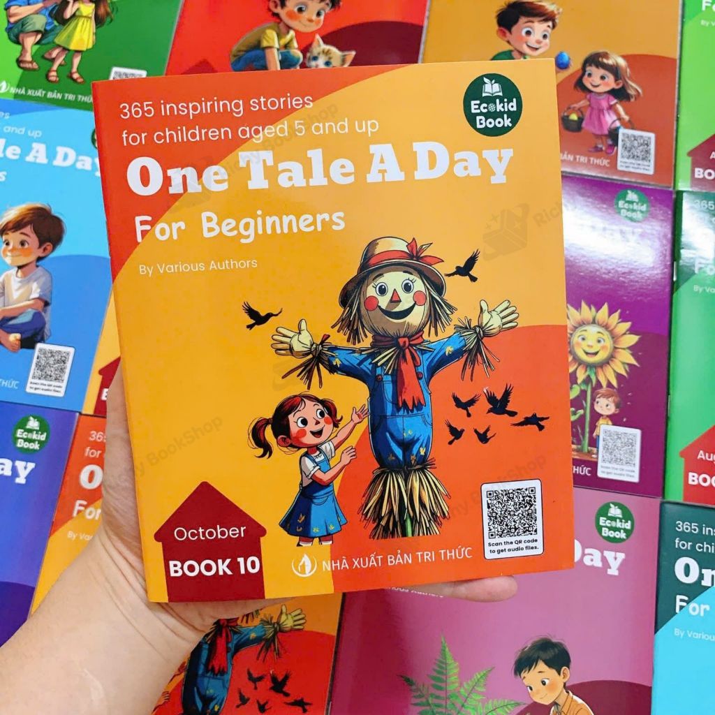 Sách - Bộ 12 cuốn One Tale a Day for Beginners - 365 câu chuyện truyền cảm hứng bản Tiếng Anh kèm file nghe