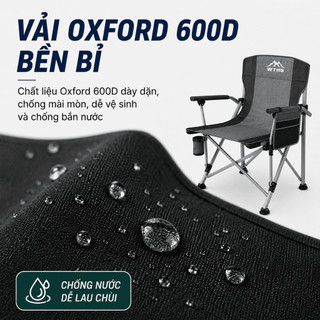 Ghế câu cá gấp gọn có tựa lưng du lịch cắm trại dã ngoại nhẹ chịu lực bền khung thép túi đựng tiện lợi cao cấp