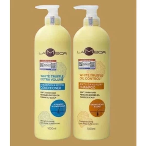Dầu Gội Xả Dưỡng Sinh LAMBOR Nấm Vàng Truffle 400ML Giảm Gàu, Giảm Dầu, Giảm Gãy Rụng Chuẩn Salon