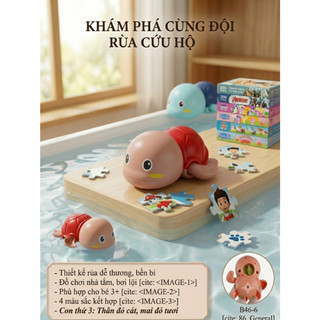 Đồ Chơi Nhà Tắm, Rùa vặn cót  Cho Bé Thích Thú Vận Động Khỏe Mạnh Đồ Chơi Dưới Nước Thả Bồn Tắm