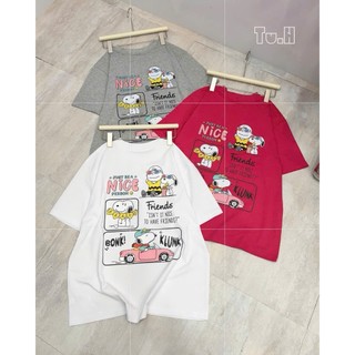 PHẠM THÙY SHOP: ÁO PHÔNG IN HÌNH SNOOPY FRIEND MỚI ẢNH THẬT