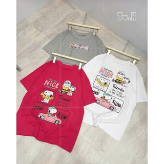 PHẠM THÙY SHOP: ÁO PHÔNG IN HÌNH SNOOPY FRIEND MỚI ẢNH THẬT