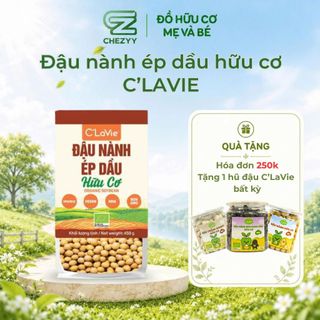 Đậu nành hữu cơ C'LaVie 200g dùng nấu cháo, nấu sữa hạt, cho bé ăn dặm