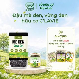 Hạt mè đen, vừng đen hữu cơ C'Lavie rang nhẹ hoặc xay mịn làm sữa hạt, ép dầu, nấu chè..
