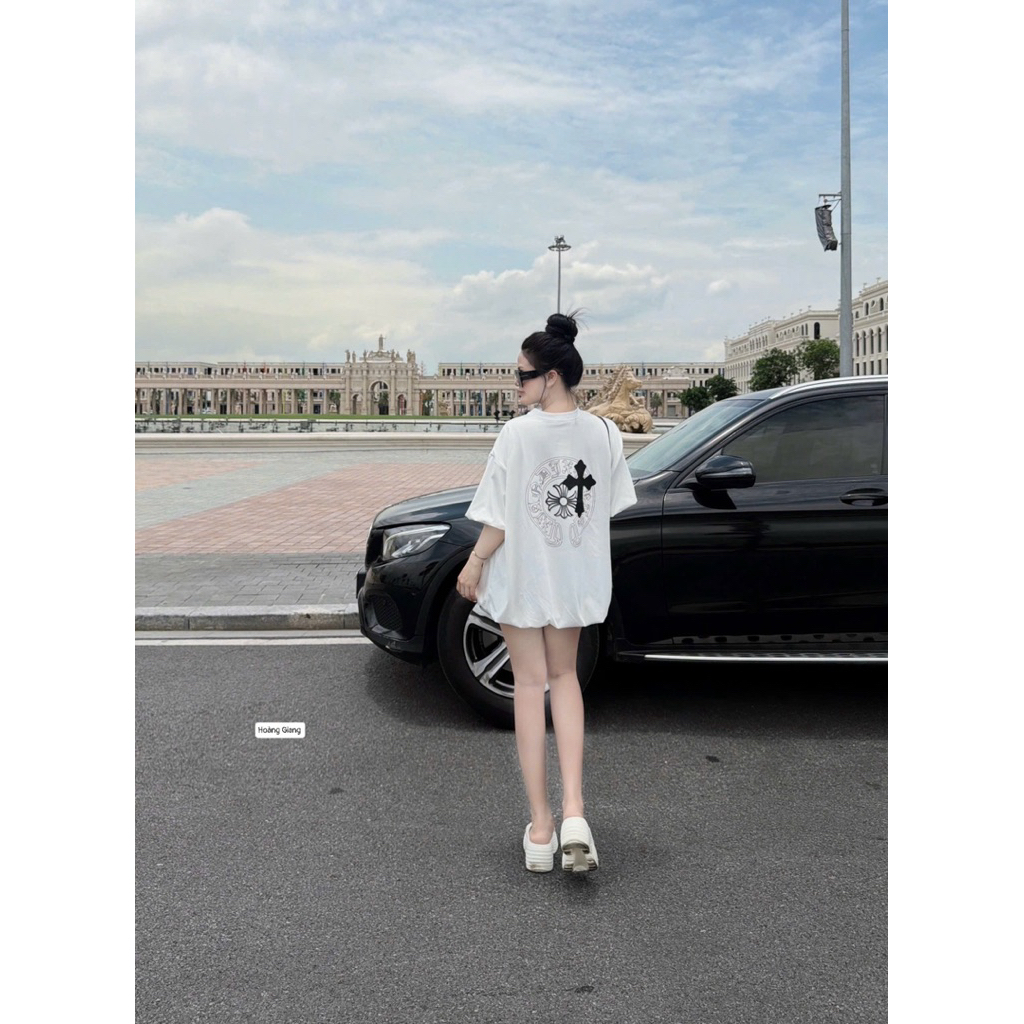 Áo cộc tay dáng dài basic trẻ trung