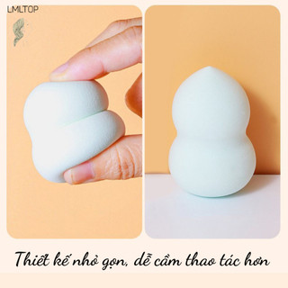 Mút trang điểm LMLTOP dạng hồ lô mềm mại, tạo lớp trang điểm căng bóng tự nhiên A79972