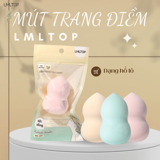 Mút trang điểm LMLTOP dạng hồ lô mềm mại, tạo lớp trang điểm căng bóng tự nhiên A79972