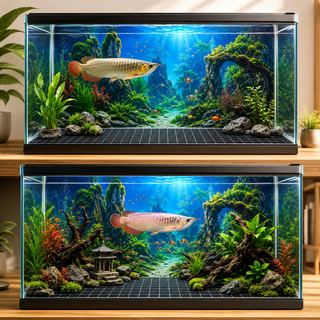 Decal tranh dán hồ cá 3D Kho In Ấn HC71 chống nước, In KTS dán dễ, gỡ dễ, có keo sẵn, nhiều kích cỡ
