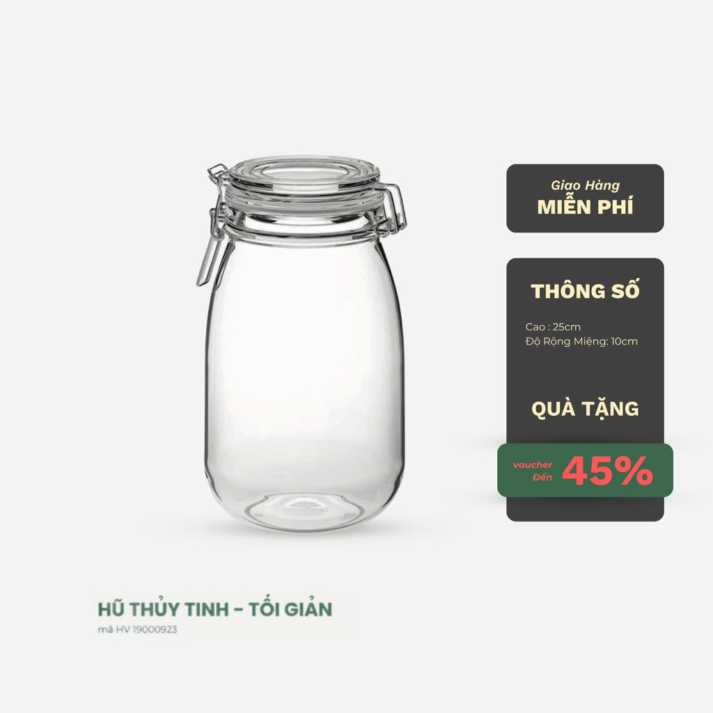 HŨ THUỶ TINH - HŨ BÁNH QUY - HOME HÙNG VẺ